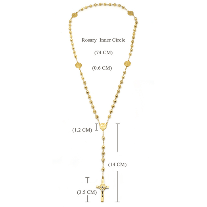 St. Benedict Golden Classic Rosary - image 10