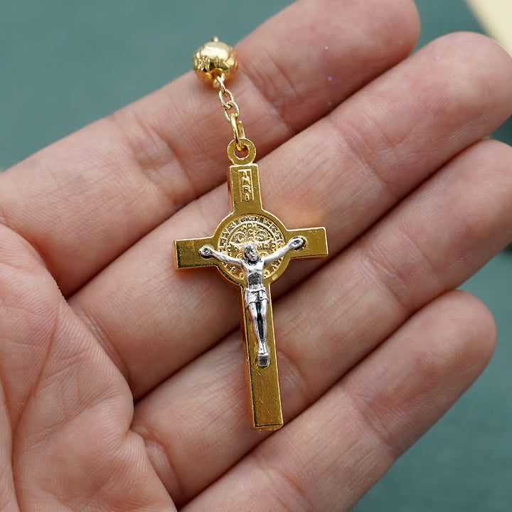 St. Benedict Golden Classic Rosary - image 9