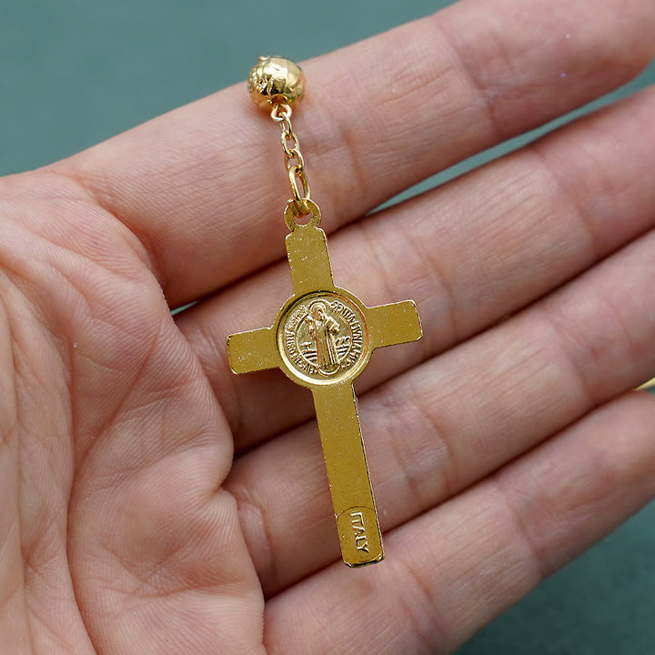 St. Benedict Golden Classic Rosary - image 8