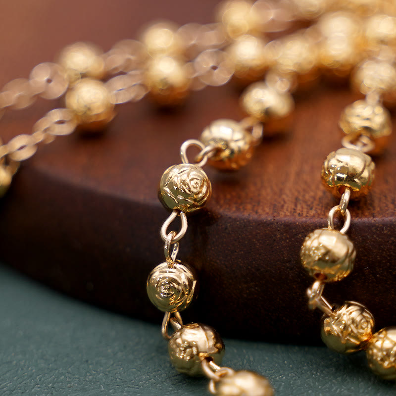 St. Benedict Golden Classic Rosary - image 4