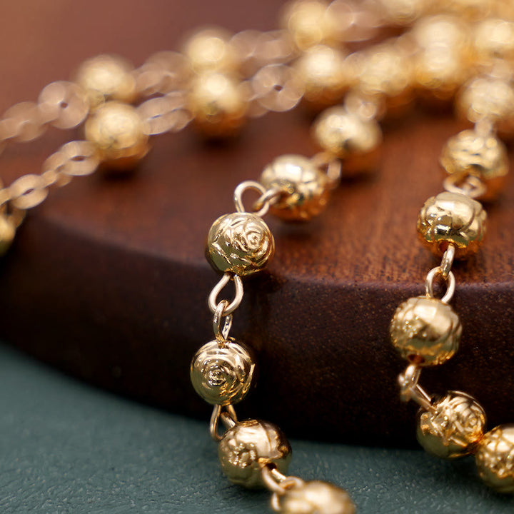 St. Benedict Golden Classic Rosary - image 4