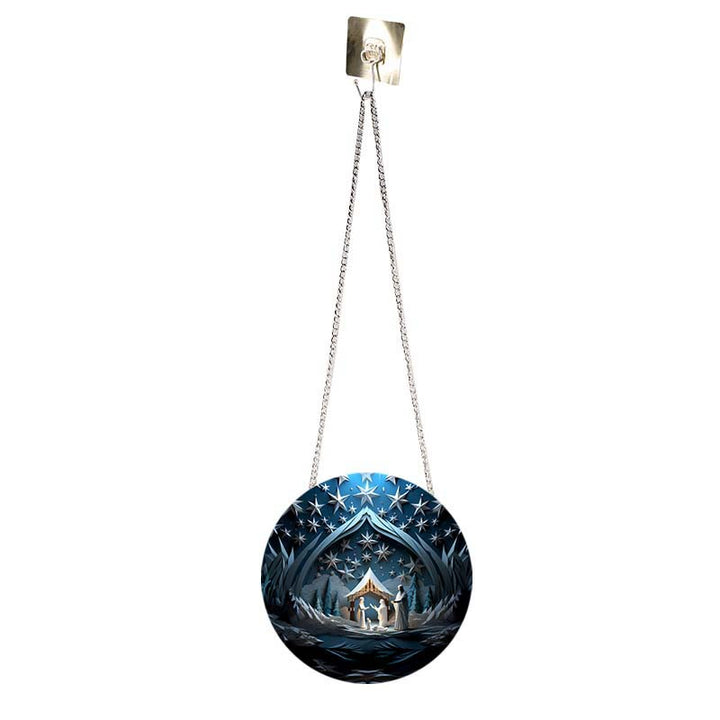 Christianartworkshop Blue Series 10 Styles Nativity Festive Decor Hanging Ornaments A - image 3