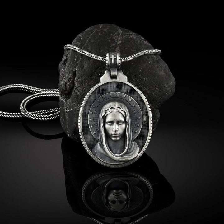 Assumption of the Virgin Mary Stainless Steel Necklace - image 2