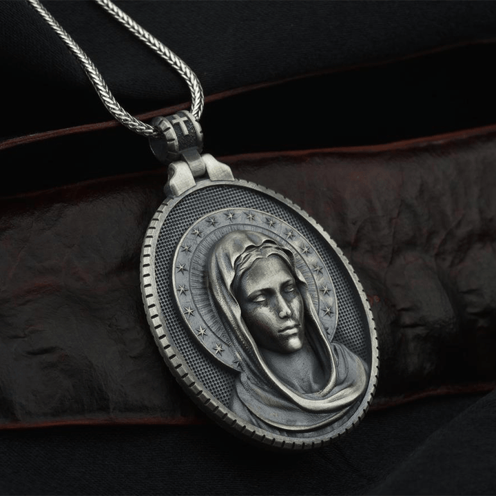 Assumption of the Virgin Mary Stainless Steel Necklace - image 4
