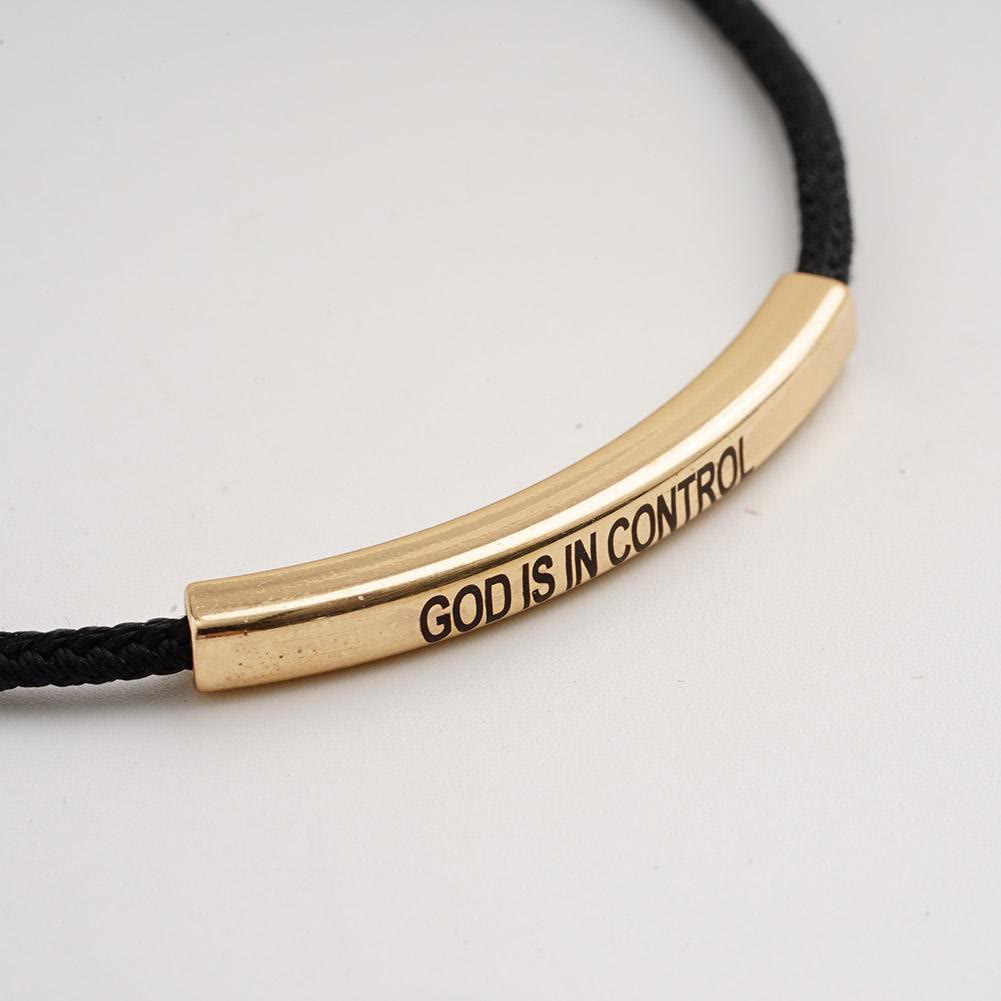 Simple Style God Blessed Adjustable String Bracelet - image 6