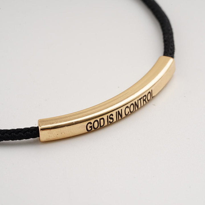 Simple Style God Blessed Adjustable String Bracelet - image 6