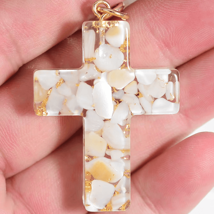 Christianartworkshop 6 Fresh Style Color Resin Butterfly Cross Keychain - image 8