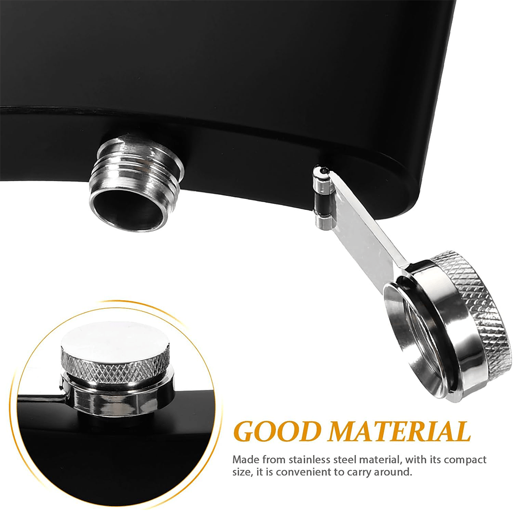 Christianartworkshop Black Holy Water Portable Alcohol Drinking Flask - image 3