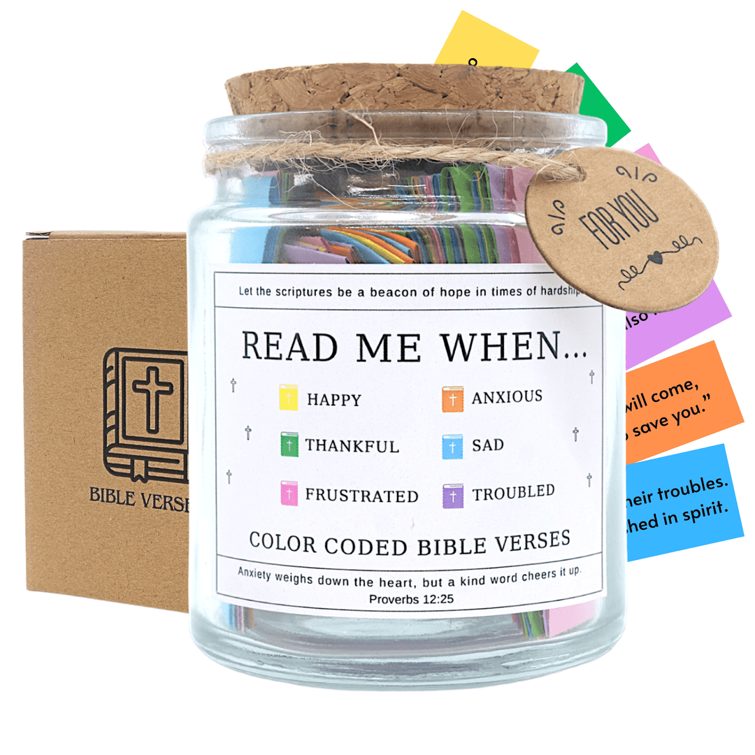 Christianartworkshop Bible Verses in a Jar for Emotion & Feelings - Read Me When… - image 1