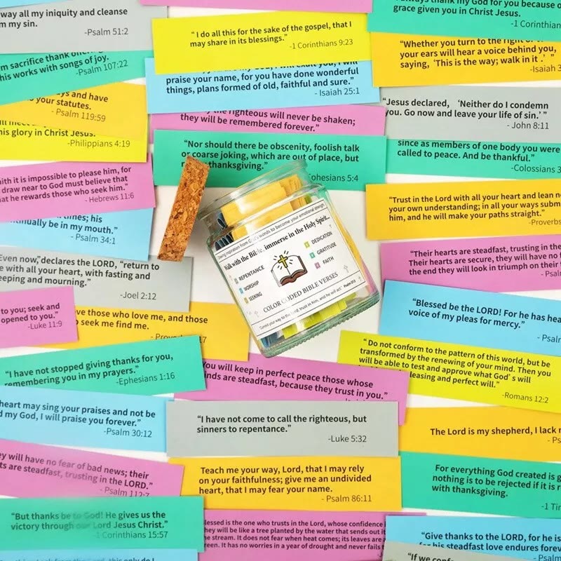 Christianartworkshop Bible Verses in a Jar for Spiritual Feelings - image 3
