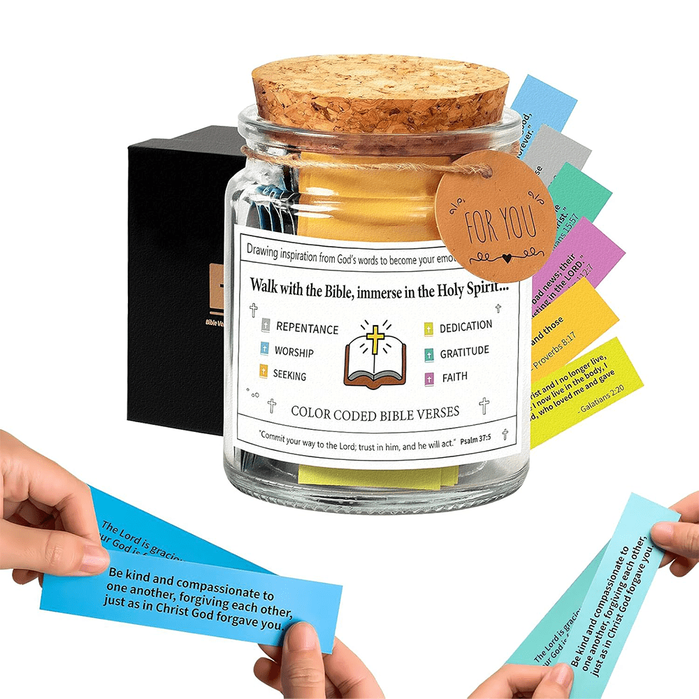 Christianartworkshop Bible Verses in a Jar for Spiritual Feelings - Walk with the Bible - image 1