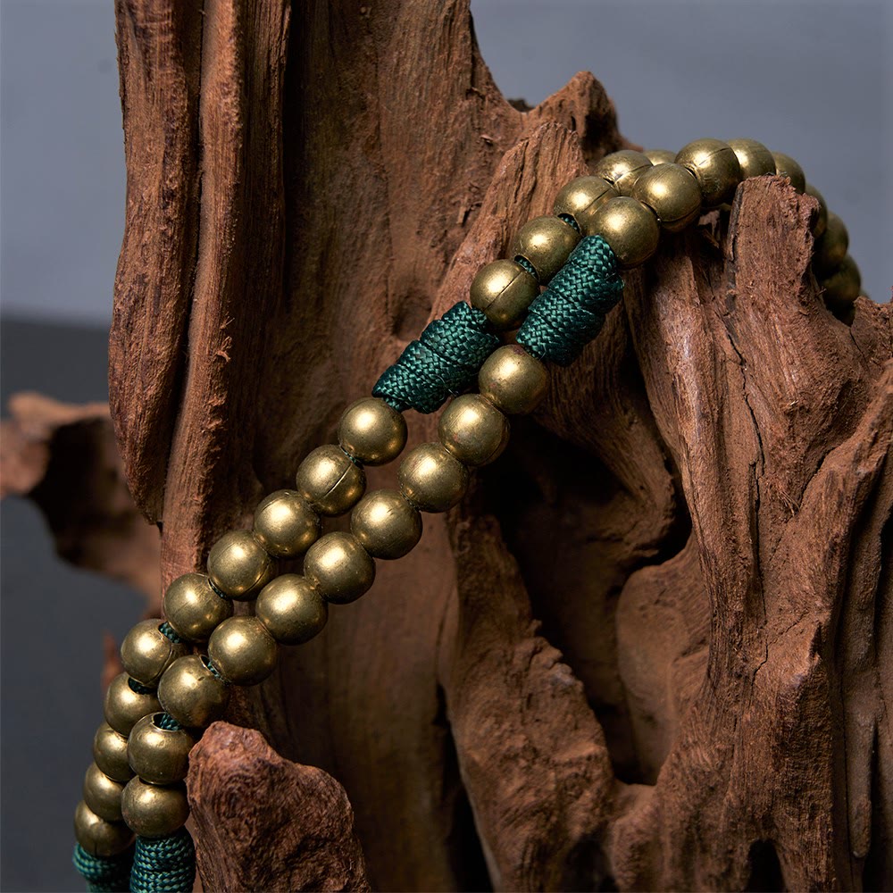 Crucifix of 10 mm Round Bronze Acrylic Paracord Rosary - image 5