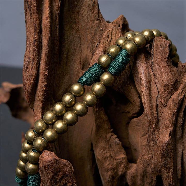 Crucifix of 10 mm Round Bronze Acrylic Paracord Rosary - image 5