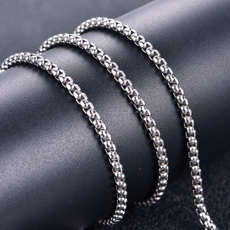 Classic Style Crafted God Bless You Jesus Pendant Necklace - image 2