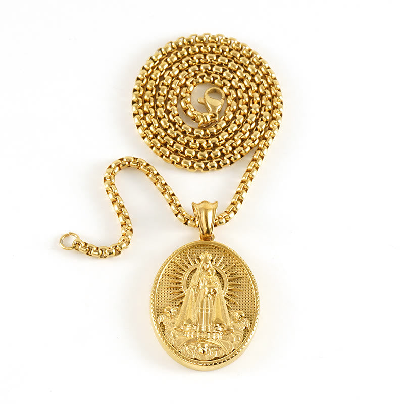 11 Retro Style Classic Icon Bless Pendant Necklace - Our Lady Of Aparecida - image 8