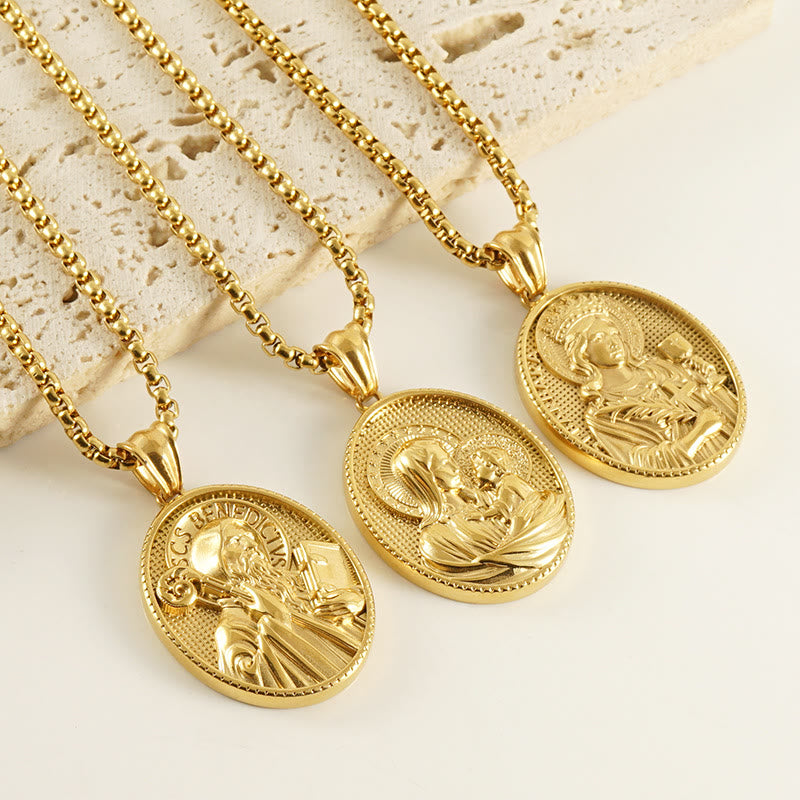 11 Retro Style Classic Icon Bless Pendant Necklace - image 2