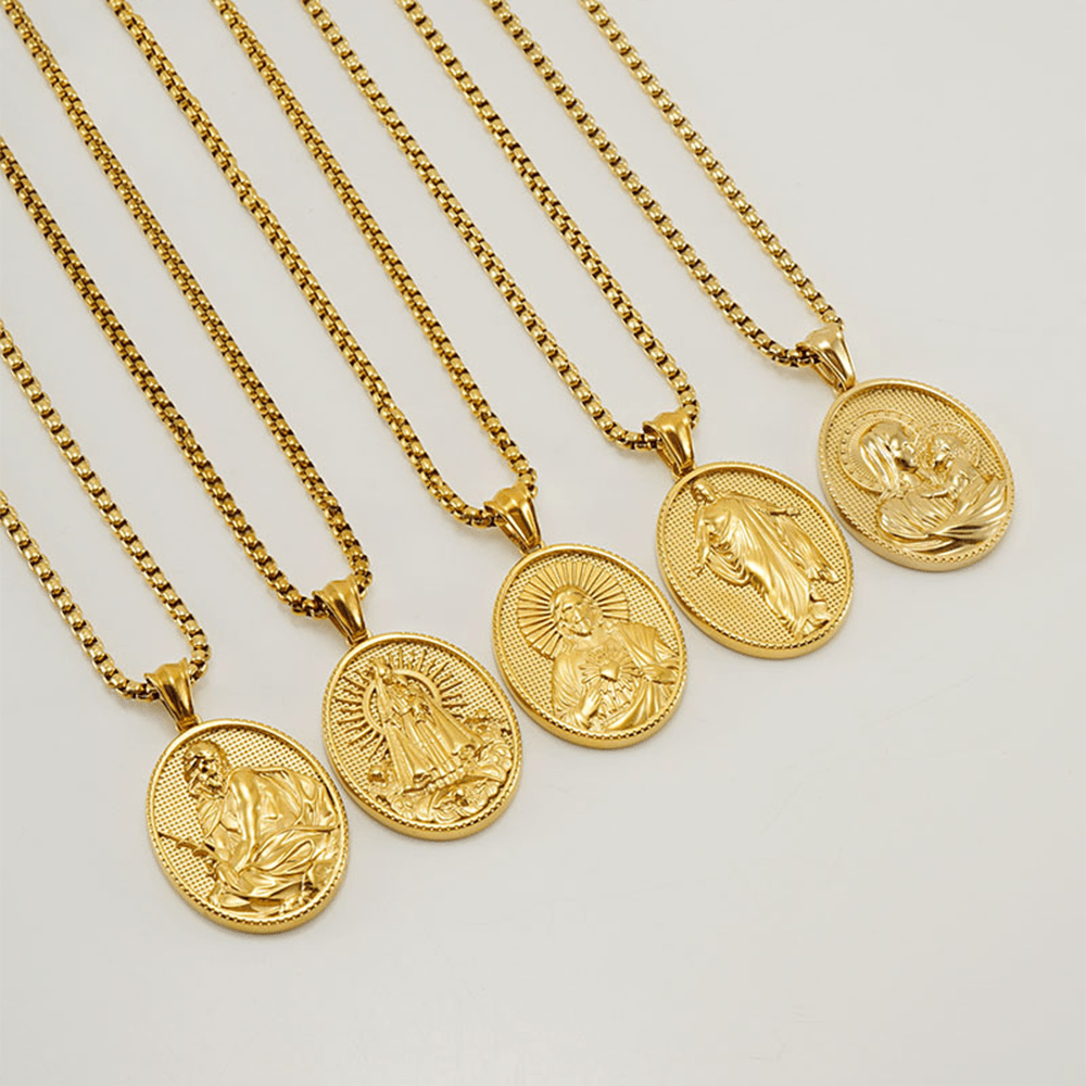 11 Retro Style Classic Icon Bless Pendant Necklace - image 3