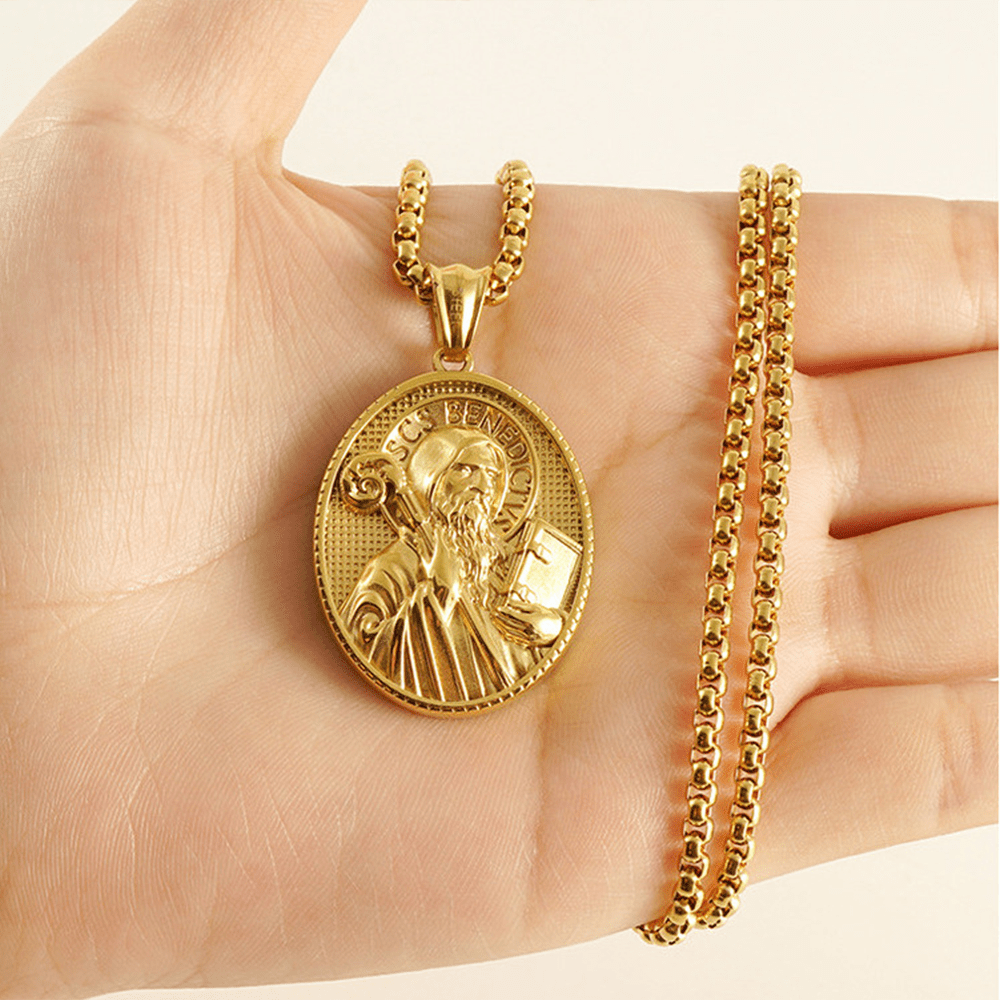11 Retro Style Classic Icon Bless Pendant Necklace - image 5