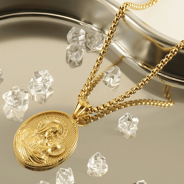 11 Retro Style Classic Icon Bless Pendant Necklace - image 4