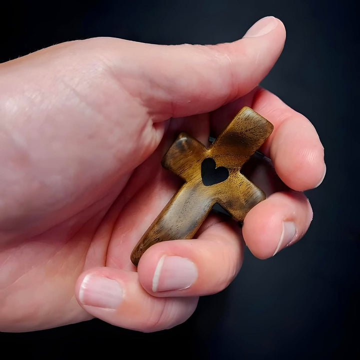 Modern Style Walnut Multicolor Thumb Cross Praying Handle Ornaments - image 7