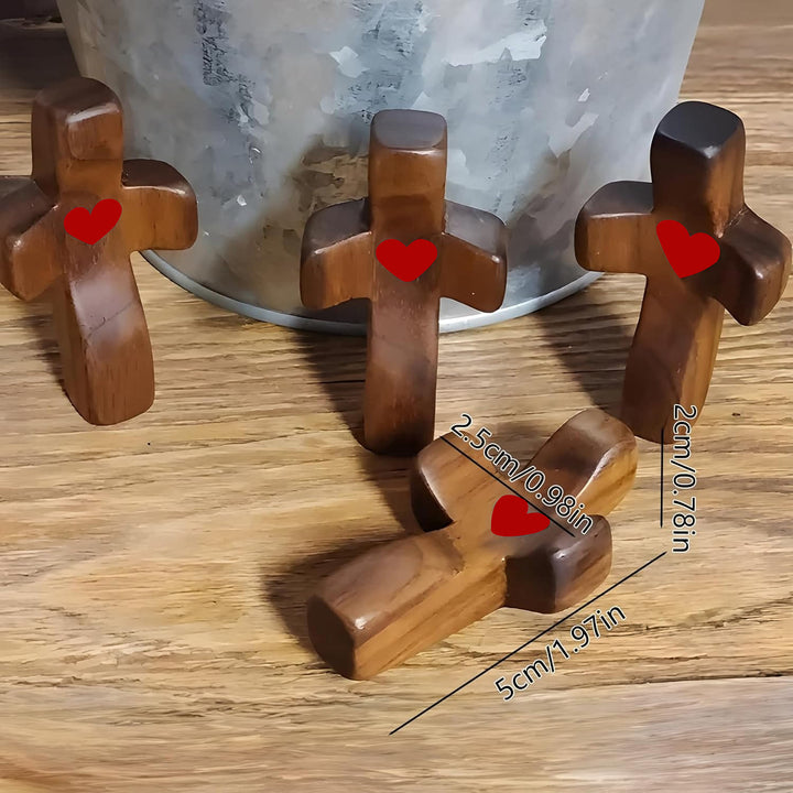 Modern Style Walnut Multicolor Thumb Cross Praying Handle Ornaments - image 9