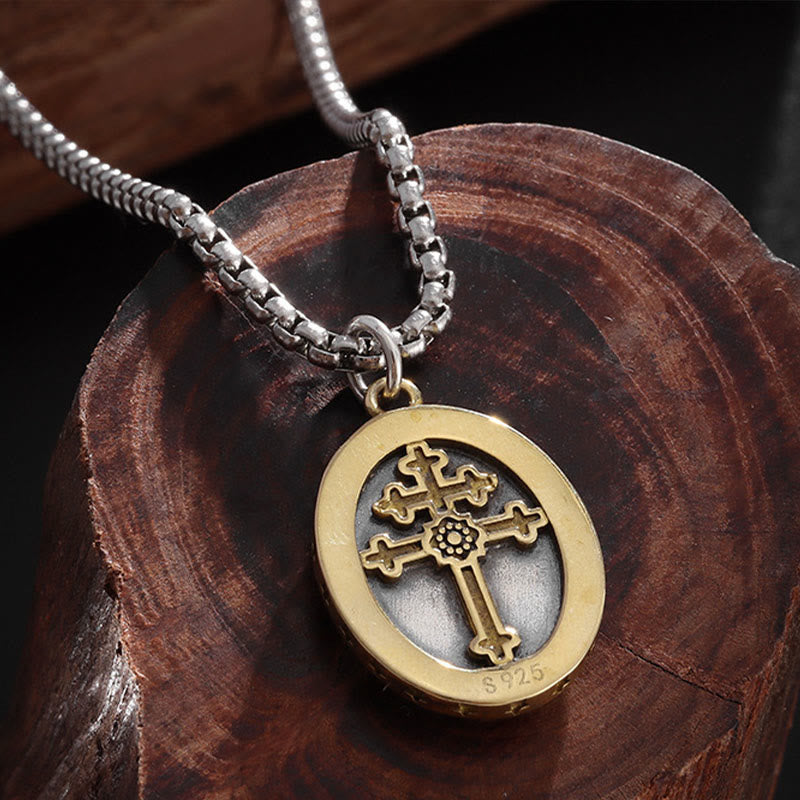 Christian Art Retro Style Our Lady of Guadalupe Madal Alloy Necklace - image 3