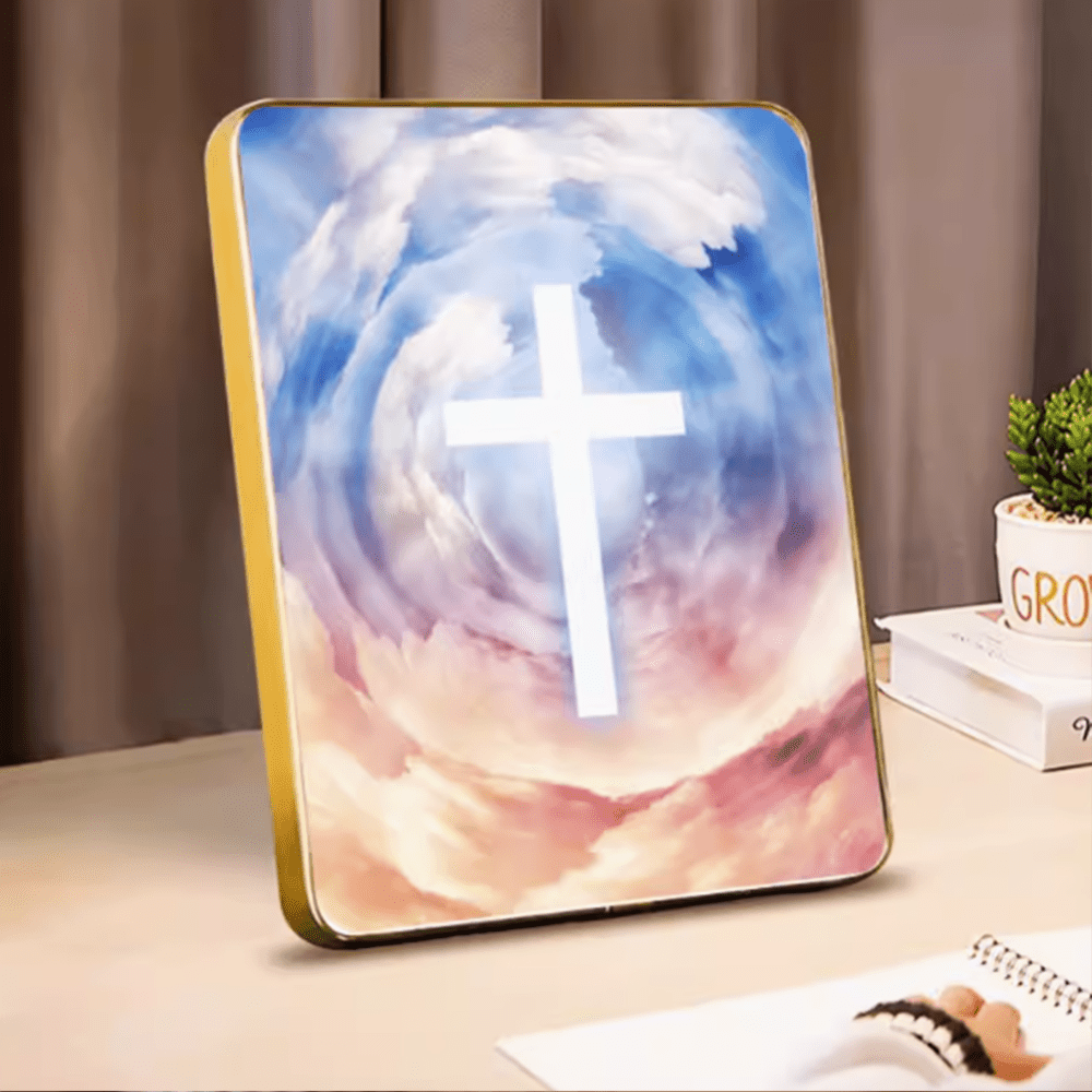 Modern Style Multi-options Cross Decorative Painting Desktop Ornaments - Style 5 - image 5