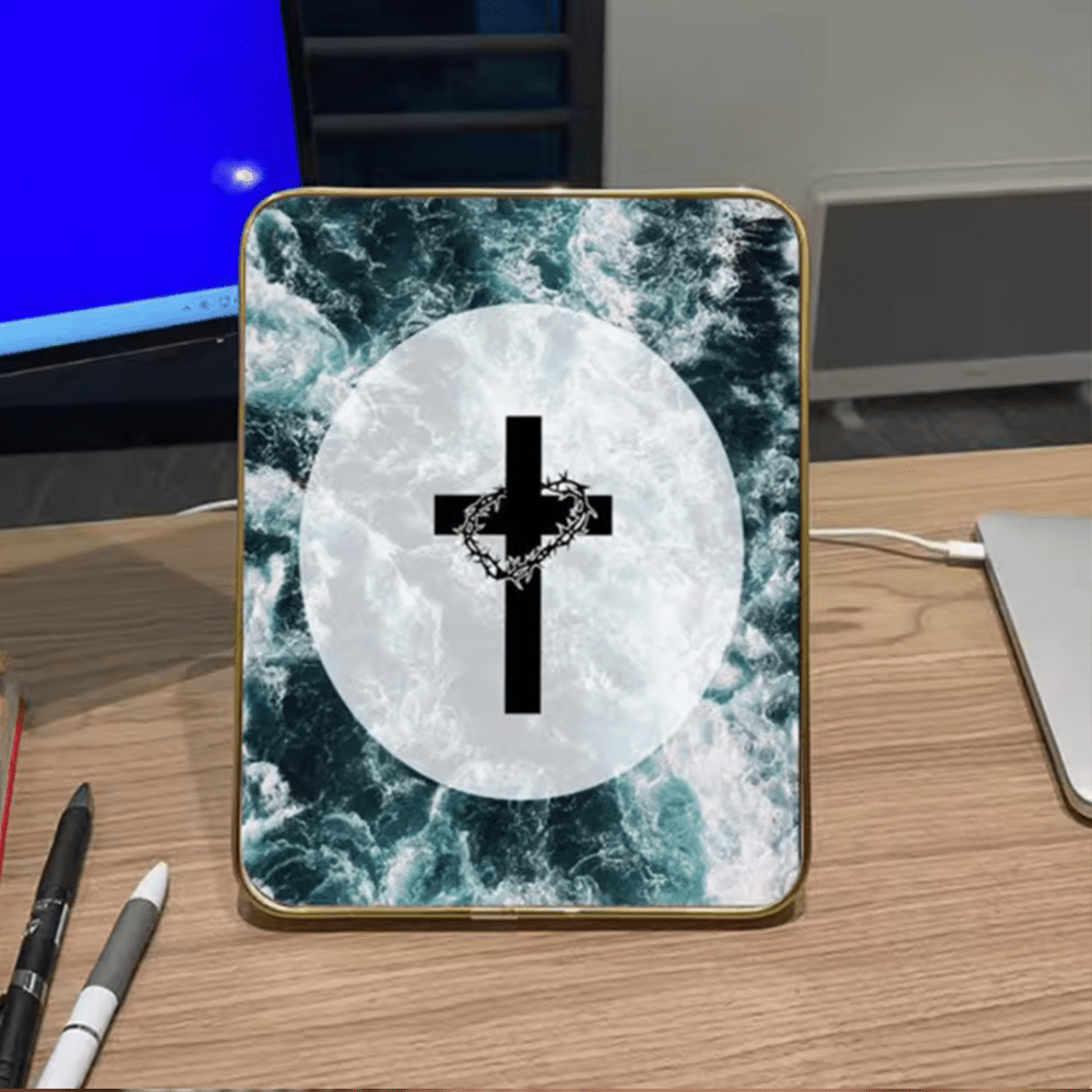 Modern Style Multi-options Cross Decorative Painting Desktop Ornaments - Style 6 - image 6
