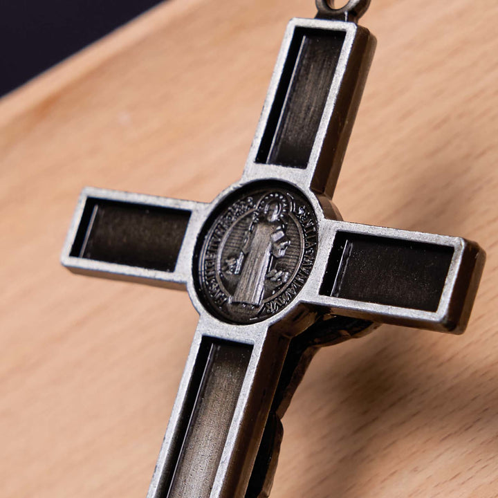 Christian Art Classic Style Silver Bronze Alloy Crucifix Stereoscopic Desktop Ornaments - image 9