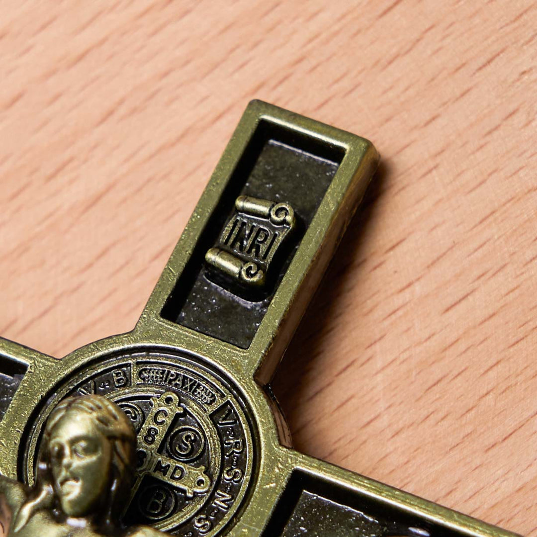 Christian Art Classic Style Silver Bronze Alloy Crucifix Stereoscopic Desktop Ornaments - image 10