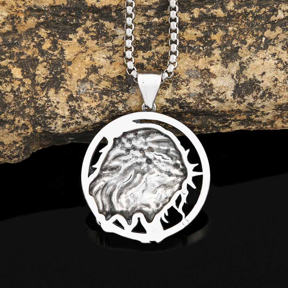Retro Punk Style Crown of Thorns of Jesus Pendant Necklace - image 4