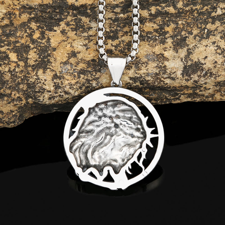 Retro Punk Style Crown of Thorns of Jesus Pendant Necklace - image 4