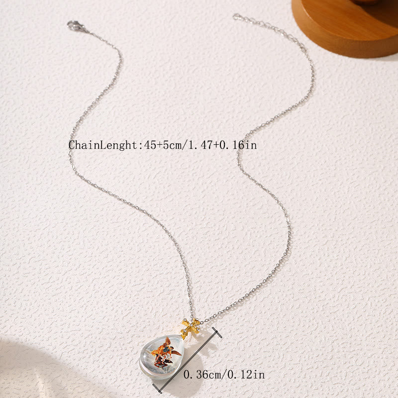 Simple Fashion Style Crystal Jesus Series Pendant Necklace - image 7