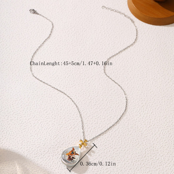 Simple Fashion Style Crystal Jesus Series Pendant Necklace - image 7