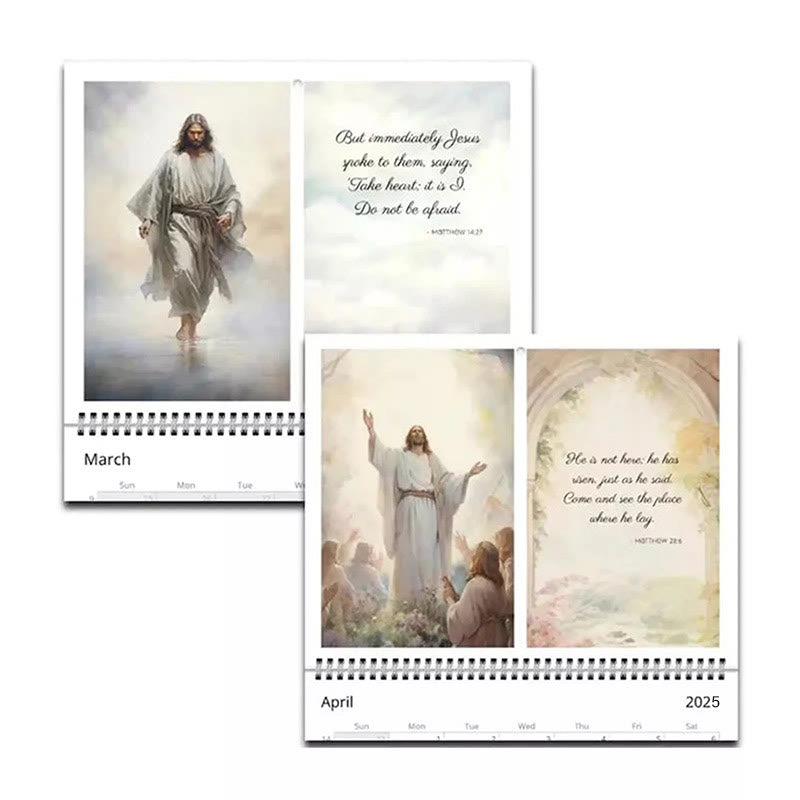 2025 Jesus Christ A Year of Scripture Journey Desk Wall Calendar Ornaments - image 4