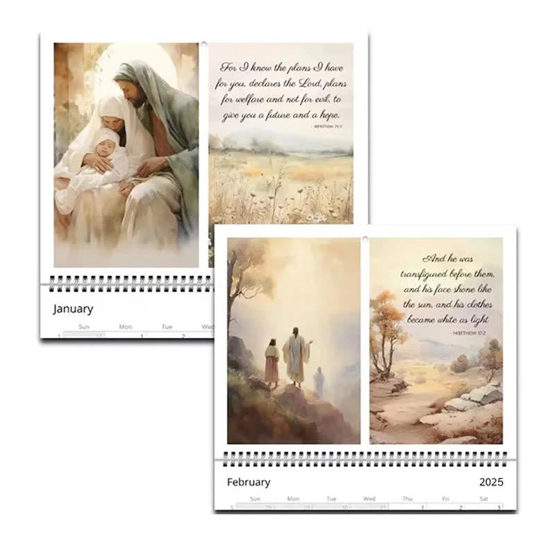 2025 Jesus Christ A Year of Scripture Journey Desk Wall Calendar Ornaments - image 5