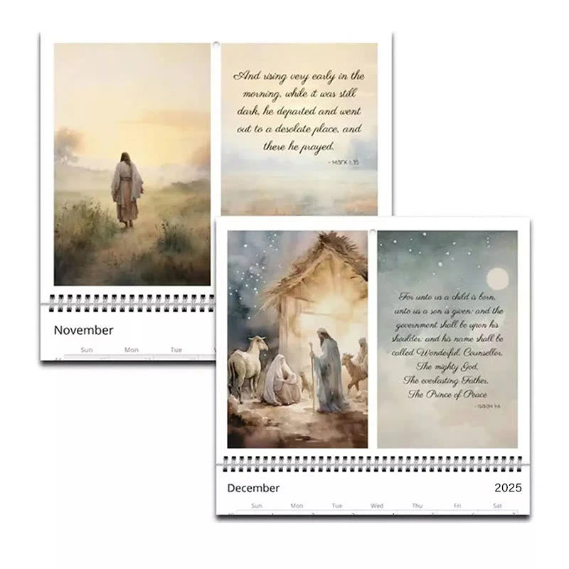 2025 Jesus Christ A Year of Scripture Journey Desk Wall Calendar Ornaments - image 6
