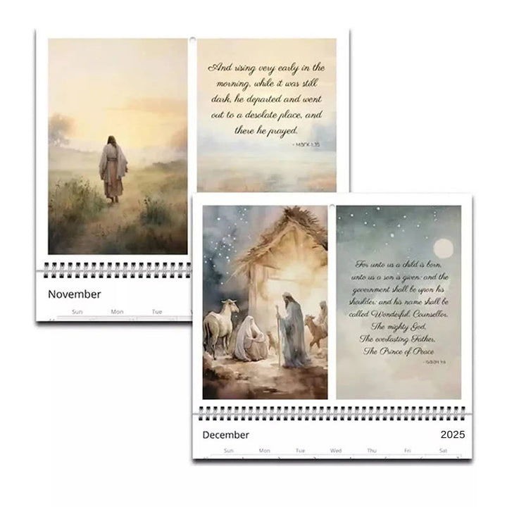 2025 Jesus Christ A Year of Scripture Journey Desk Wall Calendar Ornaments - image 6