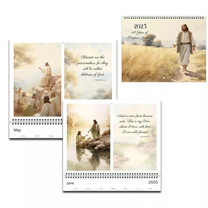 2025 Jesus Christ A Year of Scripture Journey Desk Wall Calendar Ornaments - image 3