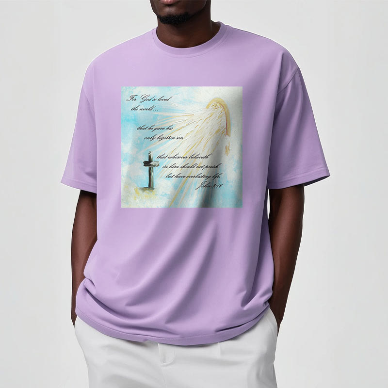Christianartworkshop Classic Style For God so Loved the World  Short Sleeve T-shirt - image 18