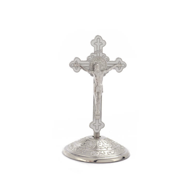 Classic Style Zinc Alloy Crucifix Stereoscopic Desktop Ornaments - Silver - image 7
