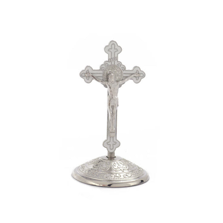Classic Style Zinc Alloy Crucifix Stereoscopic Desktop Ornaments - Silver - image 7