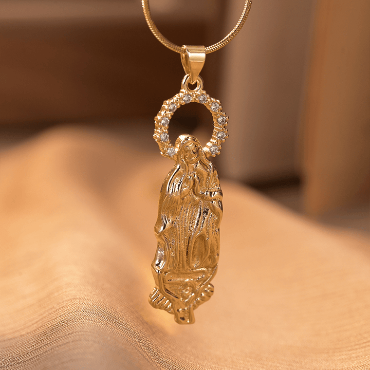 Luxury Style Assumption of Virgin Mary Our Lady of Guadalupe Pendant Necklace - Our Lady of Guadalupe - image 3