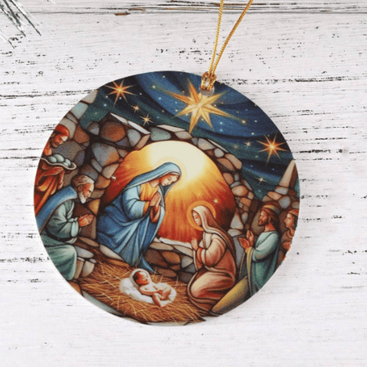 Christianartworkshop Christmas Nativity Scene Christ Decor Ornaments C - image 6