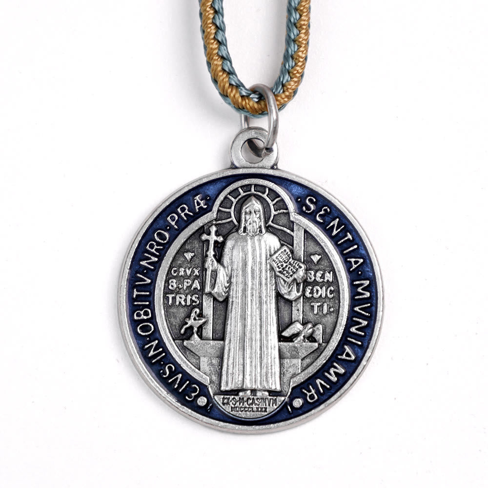 Christianartworkshop Olive Wood Saint Benedict Medal Decade Rosary - image 10