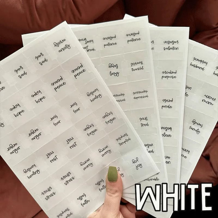 Practical Style Spiritual Feeling Prayer Bible Tabs - WHITE - NO - image 2
