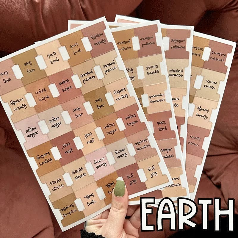 Practical Style Spiritual Feeling Prayer Bible Tabs - EARTH - NO - image 2