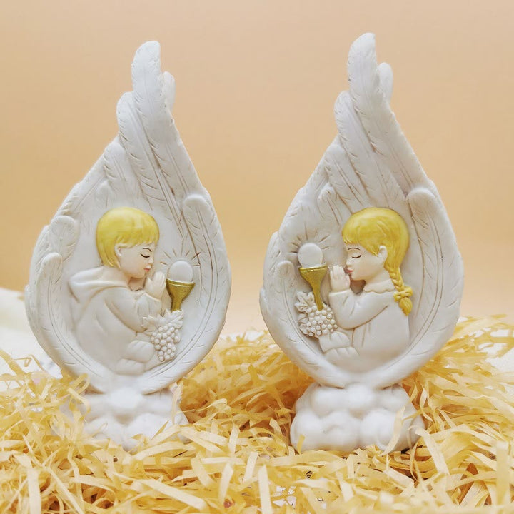 Christianartworkshop Realistic Style Resin Baptism of the Holy Family Desktop Decorations Ornament - Praying Girl - image 3