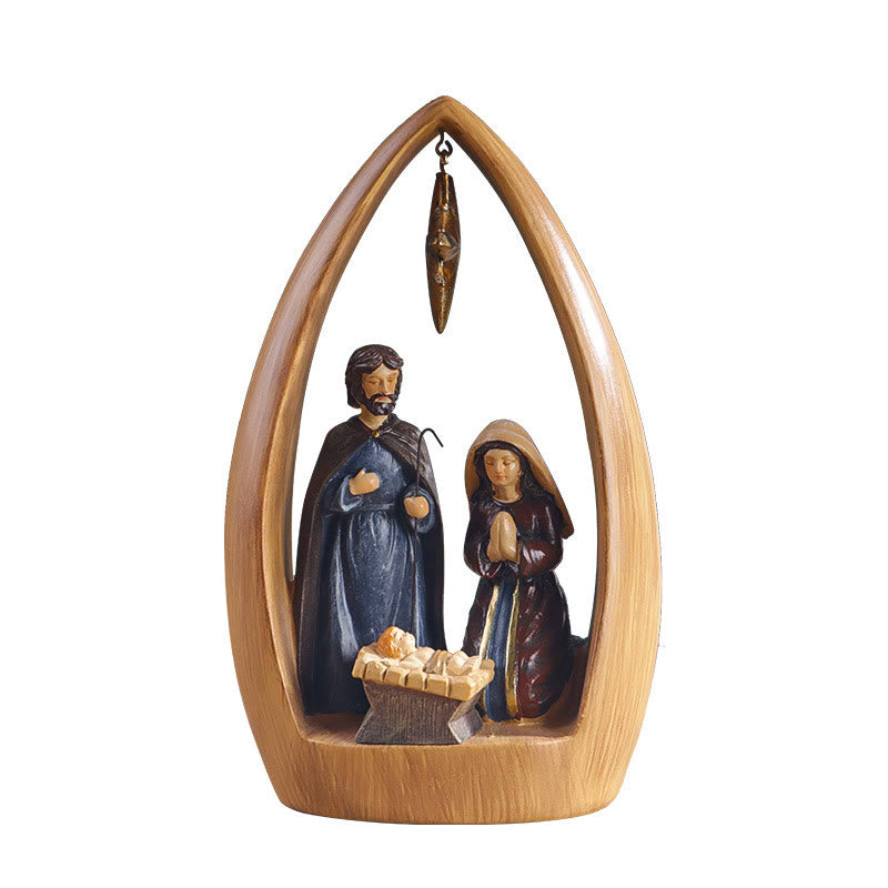 Christianartworkshop Refined Style Resin Nativity Desktop Decorations Ornament - image 4
