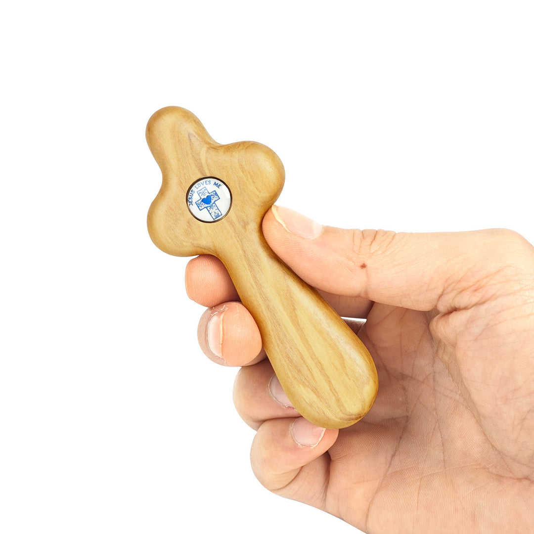 Creative Style Olive Wood Handheld Cross Prayer Tool - image 4